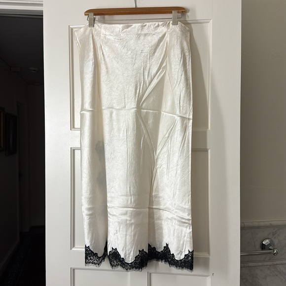 J.Crew Gwyneth lace-trim slip skirt in textured satin CD354 - Picture 8 of 8